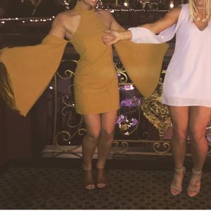 Mustard Cocktail Dress